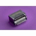 Molex Board Connector, 20 Contact(S), 2 Row(S), Male, Right Angle, 0.031 Inch Pitch, Surface Mount 744415010